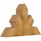 Ekena Millwork Richland Rough Sawn Timber Gable Bracket, Western Red Cedar, 36"W x 23"H x 6"D x 6"F, 15/12 Pitch GBW036X23X0606RIC00RWR - alternate 2
